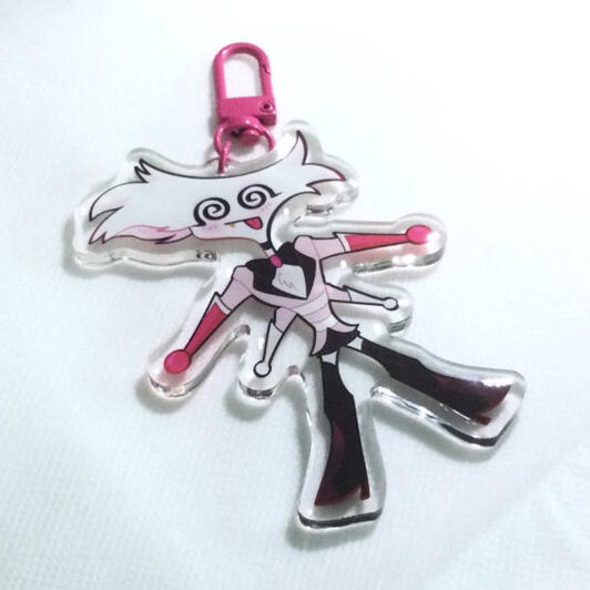 Angel Dust Hazbin Hotel-inspired Acrylic keychain